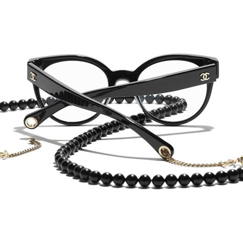 chanel eyeglass frames with pearls.